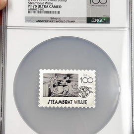 Steamboat Willie 100th Anniversary MS70 Stamp