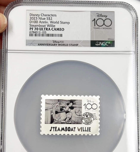 Steamboat Willie 100th Anniversary MS70 Stamp