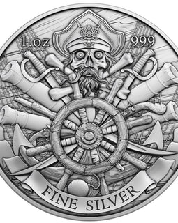 Dead Men Tell No Tales 1 oz Silver Pirate Round