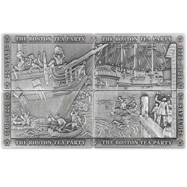 2023 Antique Barbados Boston Tea Party 4 Bar Set
