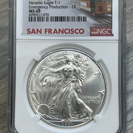 2021 San Francisco Mint Emergency Production MS69 Eagle