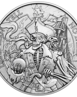 Dead Men Tell No Tales 1 oz Silver Pirate Round