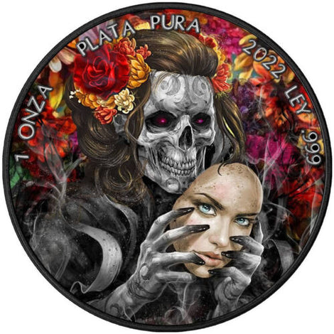 2022 Dia De Los Muertos Limited Edition Colorized Coin