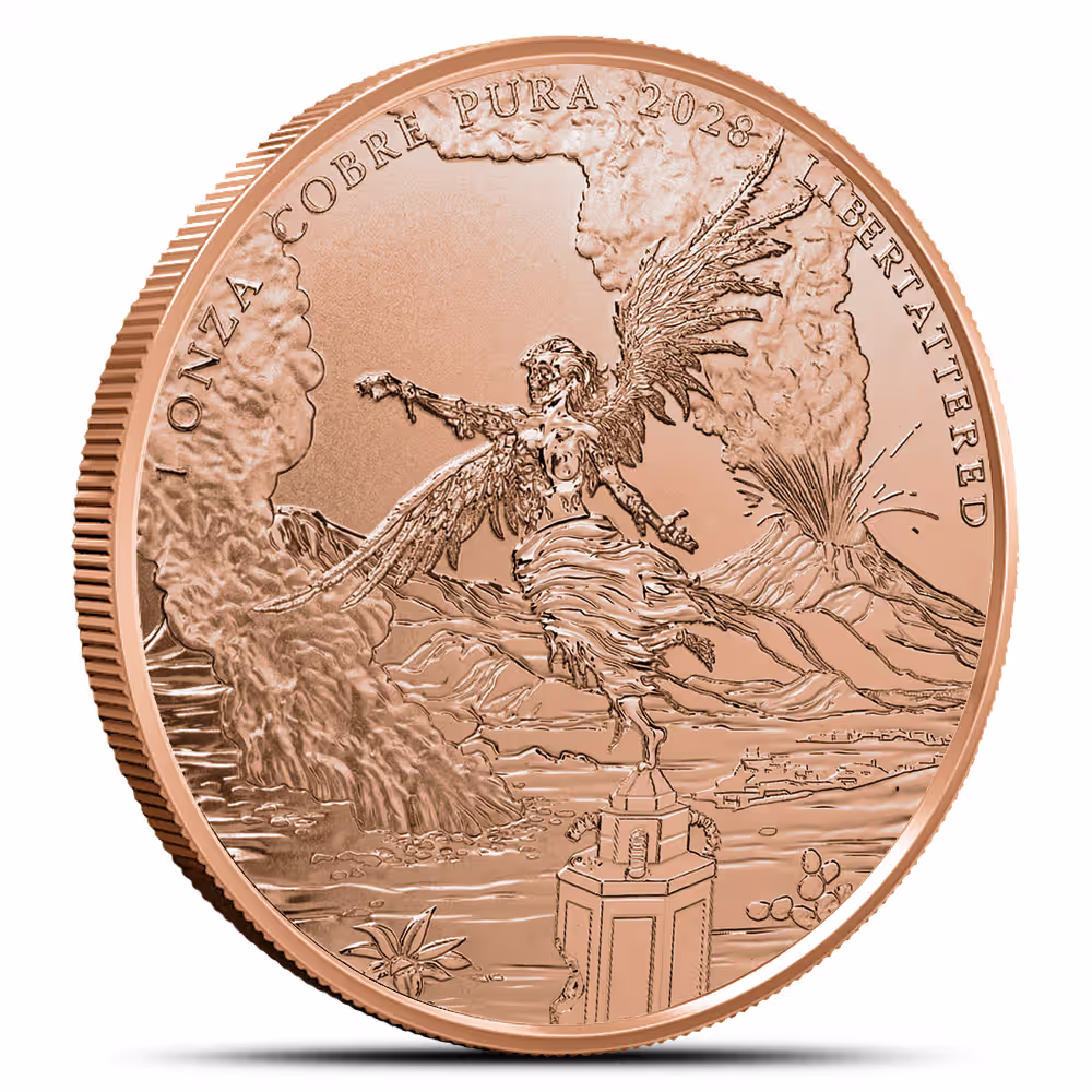 Zombucks World Libertattered 1 oz Copper Round